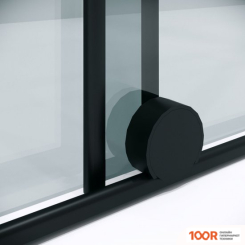 Niagara NOVA NG-671-10BLACK 100X200 (ЧЕРНЫЙ МАТОВЫЙ/ПРОЗРАЧНОЕ СТЕКЛО) (57457)