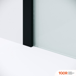 Niagara NOVA NG-582-90BLACK 90X200 (ЧЕРНЫЙ МАТОВЫЙ/СТЕКЛО БЕЛЫЙ ГРАДИЕНТ) (57455)