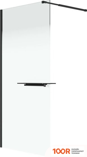 Niagara NOVA NG-582-12BLACK 120X200 (ЧЕРНЫЙ МАТОВЫЙ/СТЕКЛО БЕЛЫЙ ГРАДИЕНТ) (57454)