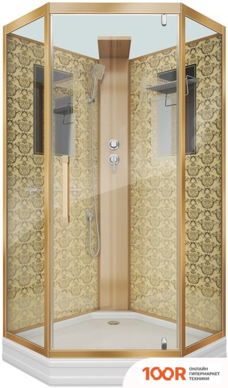 Niagara NG-7799GBK 90X90X210 (ПРОЗРАЧНОЕ СТЕКЛО) (57346)