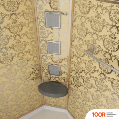 Niagara NG-7711GR 90X120X220 (ПРОЗРАЧНОЕ СТЕКЛО, ПРАВАЯ) (57318)