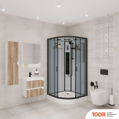 Niagara NG-6902-01G 100X100X210 (ЧЕРНЫЙ) (57288)