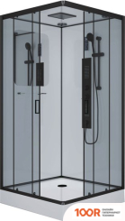 Niagara NG-6901-01GQ BLACK 90X90X210 (ПРОЗРАЧНОЕ СТЕКЛО) (57285)