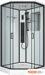 Niagara NG-6901-01GD BLACK 90X90X220 (ПРОЗРАЧНОЕ СТЕКЛО) (57284)