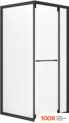 Niagara NG-6833-34BLACK 90X90X195 (ЧЕРНЫЙ МАТОВЫЙ/ПРОЗРАЧНОЕ СТЕКЛО) (57256)