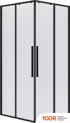 Niagara NG-6822-34BLACK 80X80X195 (ЧЕРНЫЙ МАТОВЫЙ/ПРОЗРАЧНОЕ СТЕКЛО) (57242)