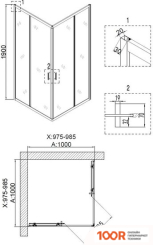 Niagara NG-6809-08 100X100X190 (57223)