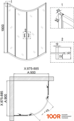 Niagara NG-6806-08 90X90X190 (57221)