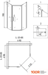 Niagara NG-6805-08 90X90X195 (57220)