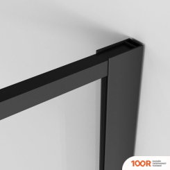 Niagara NG-680-10BLACK 100X195 (ЧЕРНЫЙ МАТОВЫЙ/ПРОЗРАЧНОЕ СТЕКЛО С РИСУНКОМ) (57214)