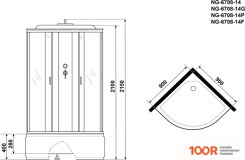 Niagara NG-6708-14F 90X90X215 (57211)
