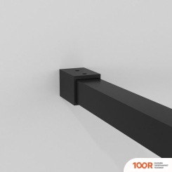 Niagara NG-670-90ВLACK 90X195 (ЧЕРНЫЙ МАТОВЫЙ/ПРОЗРАЧНОЕ СТЕКЛО) (57178)