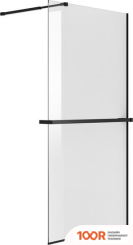 Niagara NG-670-90ВLACK 90X195 (ЧЕРНЫЙ МАТОВЫЙ/ПРОЗРАЧНОЕ СТЕКЛО) (57178)