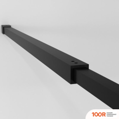 Niagara NG-670-90ВLACK 90X195 (ЧЕРНЫЙ МАТОВЫЙ/ПРОЗРАЧНОЕ СТЕКЛО) (57178)