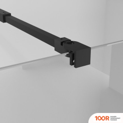 Niagara NG-670-90ВLACK 90X195 (ЧЕРНЫЙ МАТОВЫЙ/ПРОЗРАЧНОЕ СТЕКЛО) (57178)