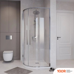 Niagara NG-6627-34 100X100X195 (ХРОМ/ПРОЗРАЧНОЕ СТЕКЛО) (57156)