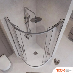 Niagara NG-6626-34 90X90X195 (ХРОМ/ПРОЗРАЧНОЕ СТЕКЛО) (57155)