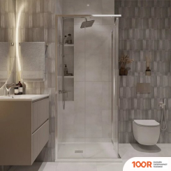 Niagara NG-6623-34 90X90X195 (ХРОМ/ПРОЗРАЧНОЕ СТЕКЛО) (57152)