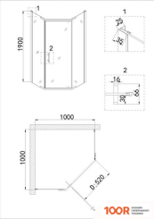 Niagara NG-6434-08 100X100X190 (57104)