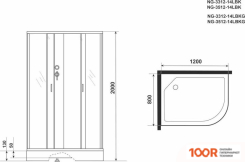 Niagara NG-3312-14LBKG 120X80X200 (56743)