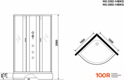 Niagara NG-3302-14BKG 100X100X200 (56701)