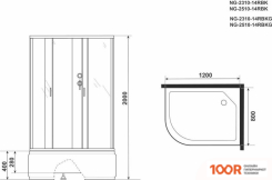 Niagara NG-2510-14RBK 120X80X215 (56656)