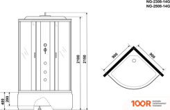 Niagara NG-2508-14G 90X90X215 (56641)