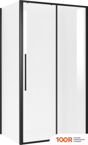 Niagara 140X80X195 NG-84-14AB-A80B-34 (ЧЕРНЫЙ МАТОВЫЙ/ПРОЗРАЧНОЕ СТЕКЛО) (56410)