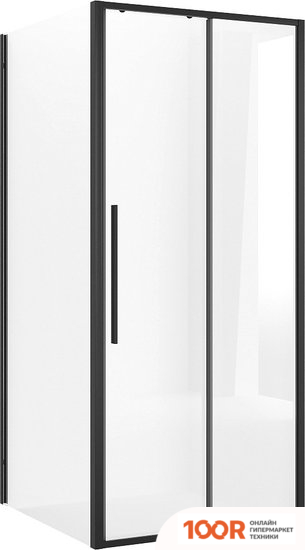 Niagara 120X90X195 NG-84-12AB-A90B-34 (ЧЕРНЫЙ МАТОВЫЙ/ПРОЗРАЧНОЕ СТЕКЛО) (56393)