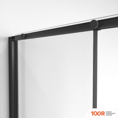 Niagara 120X80X195 NG-84-12AB-A80B-34 (ЧЕРНЫЙ МАТОВЫЙ/ПРОЗРАЧНОЕ СТЕКЛО) (56388)