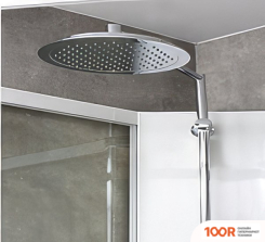 IDO COMFORT 10-5 90X90 (АЛЮМИНИЙ, ПРОЗРАЧНОЕ СТЕКЛО) (56250)