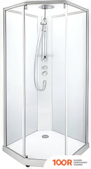 IDO COMFORT 10-5 90X90 (АЛЮМИНИЙ, ПРОЗРАЧНОЕ СТЕКЛО) (56250)