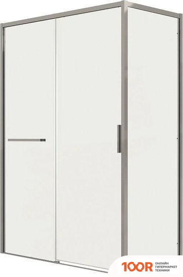 Grossman STYLE 120X80X195 120.K33.05.1280.10.00 (ХРОМ/ПРОЗРАЧНОЕ СТЕКЛО) (56142)