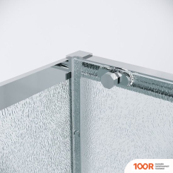 Grossman STYLE 110X90X195 120.K33.05.1190.10.02 (ХРОМ/СТЕКЛО ШИНШИЛЛА) (56131)