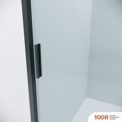 Grossman STYLE 110X195 100.K33.05.110.21.00 (ЧЕРНЫЙ МАТОВЫЙ/СТЕКЛО ПРОЗРАЧНОЕ) (56121)