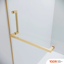 Grossman PRAGMA 100X90X195 120.K33.03.1090.32.00 (ЗОЛОТО САТИН/СТЕКЛО ПРОЗРАЧНОЕ) (56053)