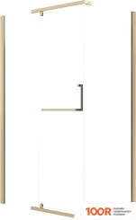 Grossman PRAGMA 100X90X195 120.K33.03.1090.32.00 (ЗОЛОТО САТИН/СТЕКЛО ПРОЗРАЧНОЕ) (56053)