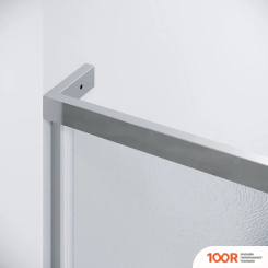 Grossman PRAGMA 100X90X195 120.K33.03.1090.10.02 (ХРОМ/СТЕКЛО ШИНШИЛЛА) (56050)