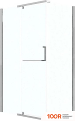 Grossman PRAGMA 100X90X195 120.K33.03.1090.10.02 (ХРОМ/СТЕКЛО ШИНШИЛЛА) (56050)