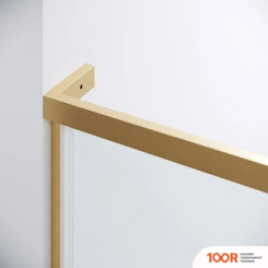 Grossman PRAGMA 100X80X195 120.K33.03.1080.32.00 (ЗОЛОТО САТИН/СТЕКЛО ПРОЗРАЧНОЕ) (56049)