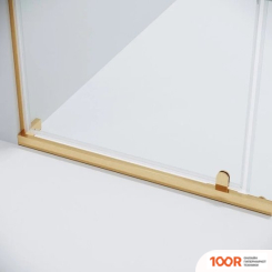 Grossman PRAGMA 100X80X195 120.K33.03.1080.32.00 (ЗОЛОТО САТИН/СТЕКЛО ПРОЗРАЧНОЕ) (56049)