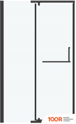 Grossman PRAGMA 100X195 100.K33.03.100.21.00 (ЧЕРНЫЙ МАТОВЫЙ/СТЕКЛО ПРОЗРАЧНОЕ) (56044)