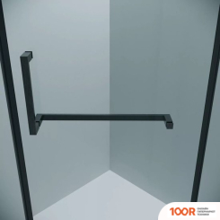 Grossman PRAGMA 100X100X195 302.K33.03.1010.42.00 (ГРАФИТ САТИН/ПРОЗРАЧНОЕ СТЕКЛО) (56041)