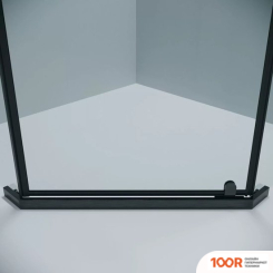 Grossman PRAGMA 100X100X195 302.K33.03.1010.42.00 (ГРАФИТ САТИН/ПРОЗРАЧНОЕ СТЕКЛО) (56041)