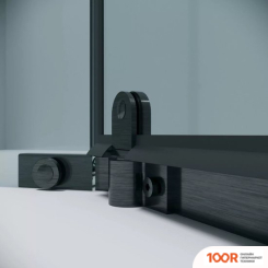 Grossman PRAGMA 100X100X195 302.K33.03.1010.42.00 (ГРАФИТ САТИН/ПРОЗРАЧНОЕ СТЕКЛО) (56041)