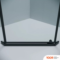 Grossman PRAGMA 100X100X195 302.K33.03.1010.21.00 (ЧЕРНЫЙ МАТОВЫЙ/ПРОЗРАЧНОЕ СТЕКЛО) (56037)