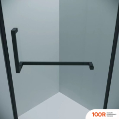 Grossman PRAGMA 100X100X195 302.K33.03.1010.21.00 (ЧЕРНЫЙ МАТОВЫЙ/ПРОЗРАЧНОЕ СТЕКЛО) (56037)