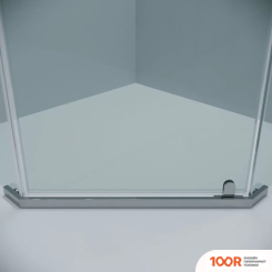 Grossman PRAGMA 100X100X195 302.K33.03.1010.10.00 (ХРОМ/ПРОЗРАЧНОЕ СТЕКЛО) (56035)