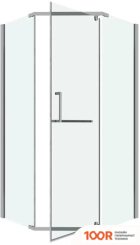 Grossman PRAGMA 100X100X195 302.K33.03.1010.10.00 (ХРОМ/ПРОЗРАЧНОЕ СТЕКЛО) (56035)