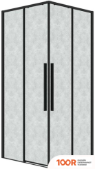 Grossman GALAXY 70X195 1/2.K33.01.70.21.02 (ЧЕРНЫЙ МАТОВЫЙ/ШИНШИЛЛА СТЕКЛО) (55848)